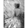 thumbnail image 2 of Charest, Doris 19x24 White Modern Wood Framed Museum Art Print Titled - Dancing BW Queen 1, 2 of 4