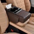 thumbnail image 1 of Integrated Pressurized Multifunctional Car Armrest Heightening Pad, Car Armrest Storage Box with 2 Cup Holders, with Pillow Cushion & Protective Cover, 1 of 8