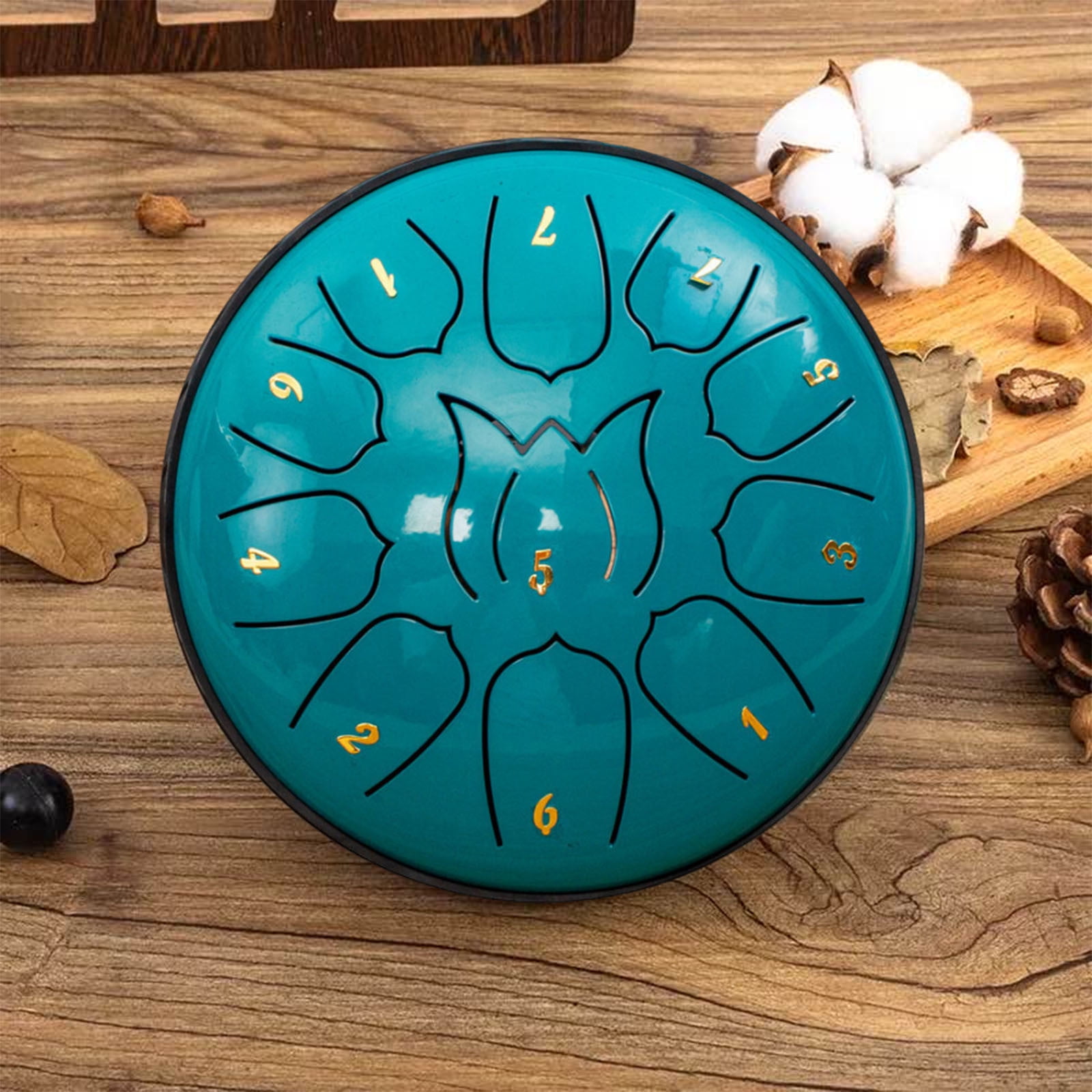 Nsxcdh 6 Inch 11 Tone Hand Drum,Children's Drum,Carbon Steel,6.49x1.95in,Unique Rhythms,Portable,Adult Kids,Musical Instrument,Toys Home Office Decor