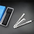 thumbnail image 3 of Folding Comb Hairdressing Tool High-strength Home Use Hair Styling Tool Stainless Steel Wear-resistant Training Combs Barber Tools for, 3 of 6