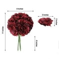 thumbnail image 3 of Efavormart 5 Head Wine Artificial Peony Silk Bouquet For DIY Wedding Party Bouquets Centerpieces Decoration - 11" Tall, 3 of 10
