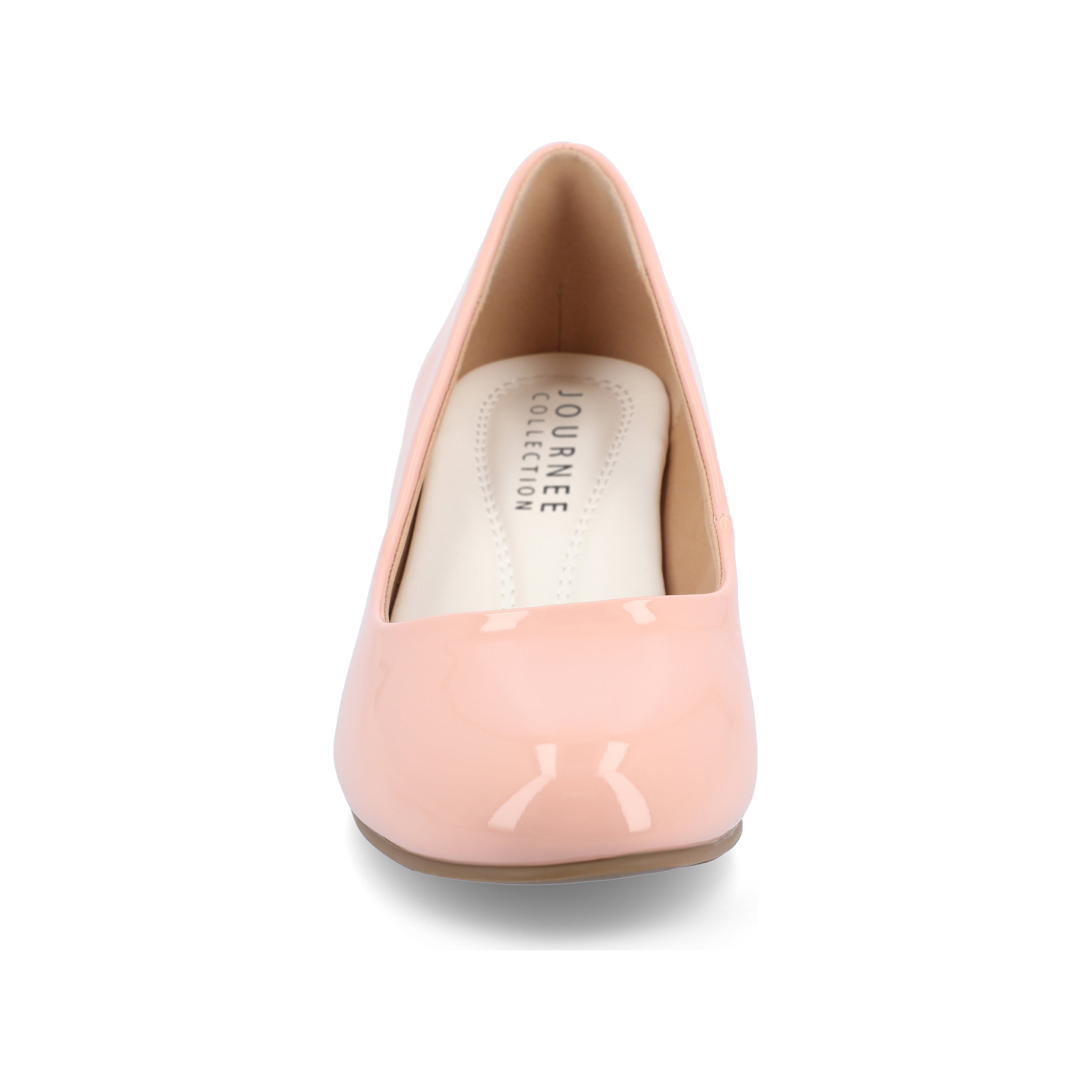 Journee Womens Luu Comfort Insole Round Toe Low Block Heel Pumps, Widths Available