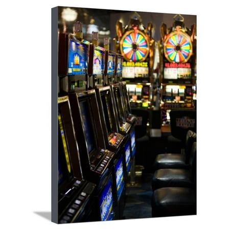 Slot Machines at an Airport, Mccarran International Airport, Las Vegas, Nevada, USA Stretched Canvas Print Wall