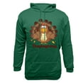 thumbnail image 4 of VBTAPA 2026 Thanksgiving Hoodies for Men Funny 3D Turkey Print Fleece Hooded Sweatshirt Loose Casual Pocket Hoodie Lightweight Drawstring Pullover Sweatshirts Green L, 4 of 5