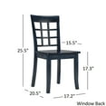 thumbnail image 7 of Lexington Large Dining Set with Bench and 4 Window Back Chairs, Dark Denim, 7 of 7