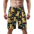 thumbnail image 1 of NICKSUN Men's Swim Trunks, Cute Print Quick Dry Summer Board Beach Shorts with Mesh Lining and Pockets, 1 of 6