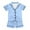 Sky Blue, variant on REDARER Kids Silk Pajamas Sets Boys Girls Short Sleeve Solid Tops T Shirt + Shorts Casual Outfits,Size 8-9 Years