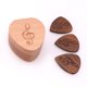 thumbnail image 2 of 3 Unids Púas de Guitarra de Ecológica con Estuche Cardiáceo de Dibujos Animados Repuestos de Instrumento Musical - No hay té Baoblaze Selecciones de guitarra de madera Plectrum, 2 of 8