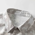 thumbnail image 5 of ZVNAΖH Men's Retro Star Print Shirt, Short Sleeve Collared Button Down Top for Summer Vacation & Daily, S-5XL, 5 of 9