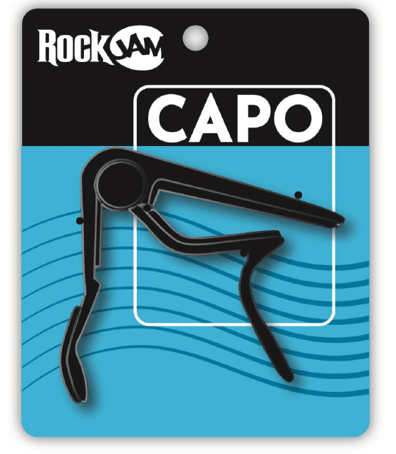 RockJam Spring Loaded Guitar Capo - RJCAPO-BK