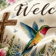 thumbnail image 5 of Mailbox Covers Magnetic Standard Size Christian Cross Hummingbird Welcome Floral Mailbox Cover for Outdoor Garden Yard Decor 21x18 Inch, 5 of 7