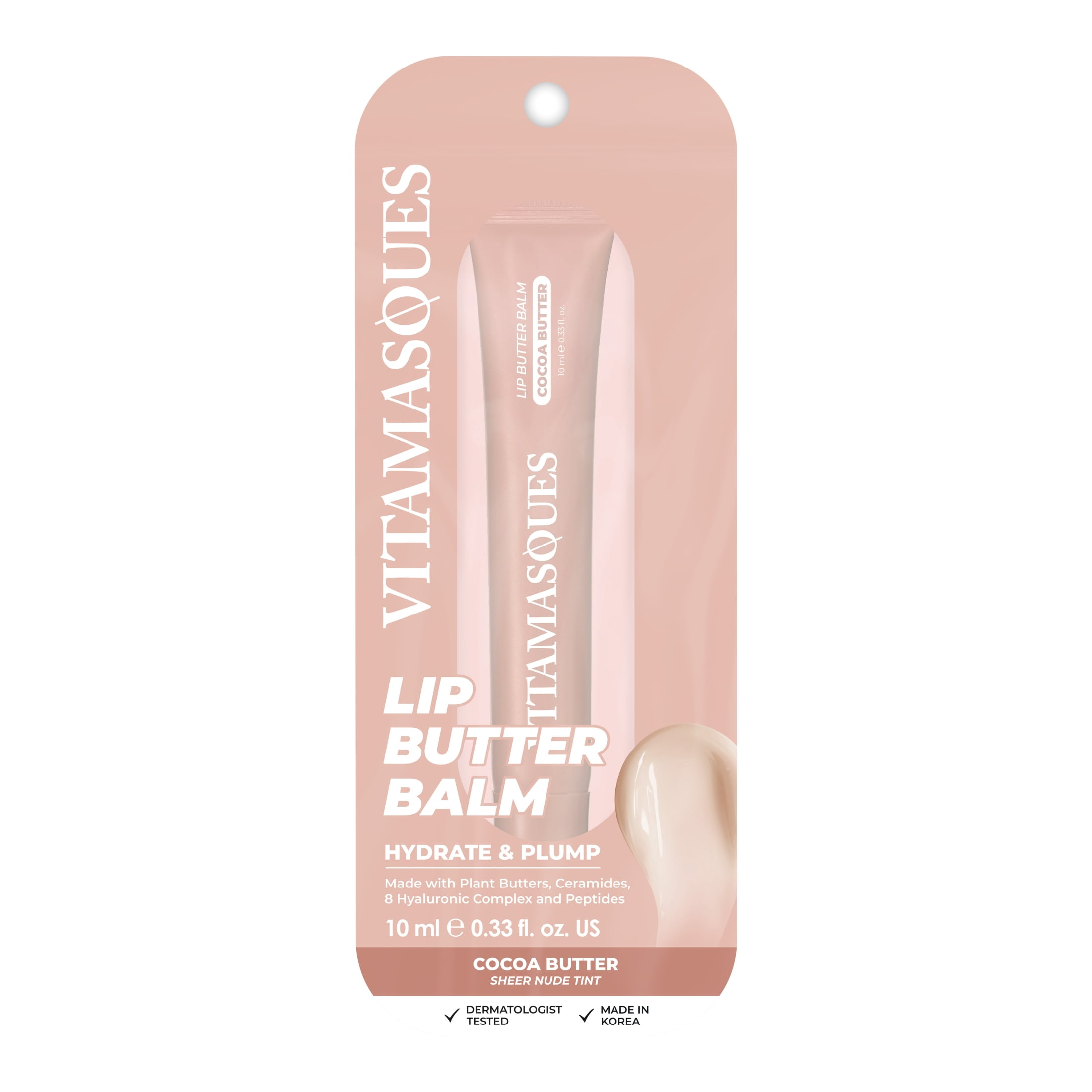 Vitamasques Lip Butter Balm, Cocoa Butter, 0.33 fl oz