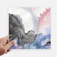 thumbnail image 1 of Autocollants d'Encre Aquarelle pour Mur Image Ordinateur Portable Autocollant Auto-Adhésif, 1 of 1