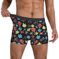 thumbnail image 3 of Mens Underwear Boxer Briefs - Abstract Cartoon Robot Comfort Breathable men's boxer briefs with Flex Waistband, 3 of 7