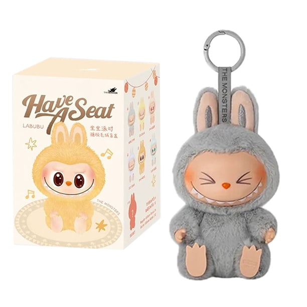 Para Labubu Heartbeat Macaron esmalte los monstruos cara caja ciega estatuilla de Pvc adorno de mesa muñeca Kawaii regalo de cumpleaños