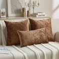 thumbnail image 5 of 22×22 Inch Velvet Throw Pillow Cover 2-Pack Skin-Friendly Soft Cushion Cover for Home Sofa Bed Living Room Bedroom Apartment Decor, 5 of 14