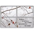 thumbnail image 1 of Cswljs Cardinal Gifts Cardinal Decor Cardinal Bird Out Side The Window A Big Piece Of My Heart Lives In Heaven And Watchs Over This Home Decor Sign 8 X 12 Pulgadas, 1 of 5