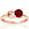 thumbnail image 1 of GemsNY July Birthstone - Vintage Prong Set Round Ruby Solitaire Ring (Grade - AAAA | 0.65cts.), 1 of 4