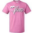 thumbnail image 3 of Inktastic Be Kind with Heart Ribbon in White Text T-Shirt, 3 of 5