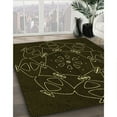 thumbnail image 3 of Ahgly Company Machine Washable Indoor Square Transitional Night Black Area Rugs, 8' Square, 3 of 7
