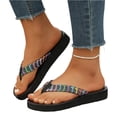 thumbnail image 4 of Women's Arch Support Flip Flops Comfortable Casual Summer Beach Thong Sandals,37, 4 of 8