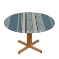 thumbnail image 3 of JEUXUS  Round Table Cover Dining Room Table Retro Stripes Vertical Pattern Decorative Table Cover for Wedding Party Dining Banquet Abstract, 3 of 7