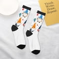 thumbnail image 4 of Kids Girls Boys Socks - School Cute Gnomes Comfort Breathable Crew Socks for Boys Girls Kids, Soft Athletic Running Socks for Boys Socks 6-10 Years Old, 4 of 6