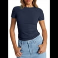 thumbnail image 2 of Camiseta de Corta Y2k Azul Marino XL, 2 of 8