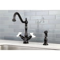 thumbnail image 2 of Kingston Brass KS1236PXBS Heritage 1.8 GPM Single Hole Kitchen Faucet - Nickel, 2 of 3