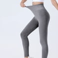 thumbnail image 4 of ZZwxWA Womens Ribbed Yoga Pants Tights Trendy Casual High Waist Stretch Butt Lifting Leggings Workout Gym Seamless Pants, 4 of 6