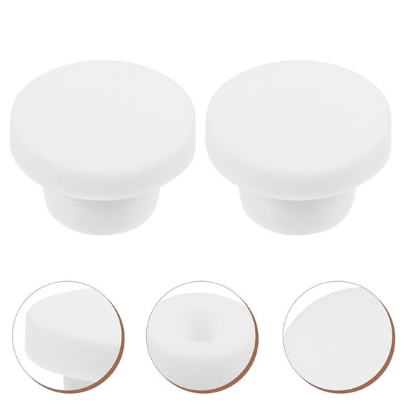 HOMEMAXS Baby Bathtub Silicone Plug White Wide Application Prevents Water Overflow Easy to Use for Bathtub 2 pcs