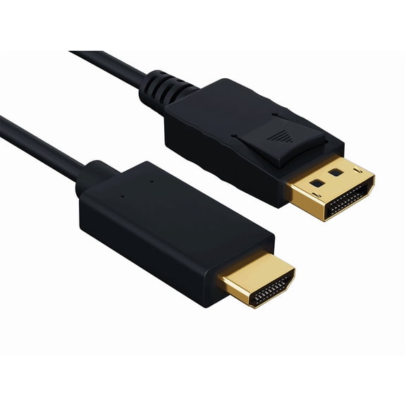 Cable Leader 15ft Gold Plated Premium DisplayPort 1.2 to 4K HDMI Male to Male Cable