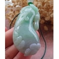 thumbnail image 2 of Certified Green Pale Lavender 100% Natural A Jade jadeite Pendant Bat Pumpkin Ruyi Necklace 659395 TN, 2 of 10