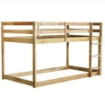 thumbnail image 4 of Miniyam Wood Twin over Twin Bunk Bed for Kids, Oak, 4 of 7