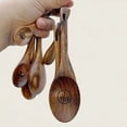 thumbnail image 4 of Outdor Wooden Measuring Cups And Spoons | Farmhouse Wooden | Multifunctional Measuring Seasoning For Jars &, 4 of 5