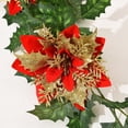 thumbnail image 3 of Flor artificial falsa, baya roja, flor de plástico, enredadera, decoración navideña, enredadera de fruta navideña, 3 of 5