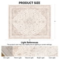 thumbnail image 2 of CHITOOMA 8'x10' Area Rugs for Living Room, Washable Rugs Vintage Soft Living Room Rug for Bedroom Dining Room Dorm Office with Non-Slip Backing, Stain Resistant Non-Shed Carpet, 2 of 9