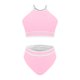 thumbnail image 5 of Traje de Baño de 2 Piezas para las Mujeres Hawaiana Estampado Tropical Cami Bra con Volantes, Juegos de Baño de Ropa de Playa para la Piscina Y el Mar, 5 of 7