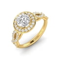 thumbnail image 2 of 1.00ctw Diamond Infinity Engagement Ring in 14k Yellow Gold, 2 of 4
