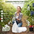 thumbnail image 2 of 50Pcs 17x27cm Fruit Netting Bags, White Protective Mesh Bags with Drawstring for Blueberry Tomato Grape Dragon Fruit, Garden Cover, 2 of 10