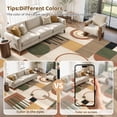 thumbnail image 5 of MICGEEK 8x10 Washable Area Rugs for Living Room, Modern Geometric Printed Rug, Vacuum-Friendly, Non Slip Indoor Rug for Bedroom Dining Room Home Decor Carpet, Beige Multi, 5 of 10