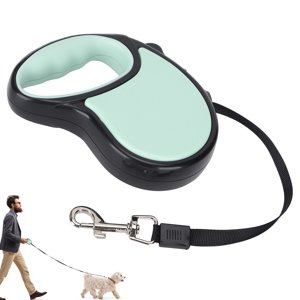 Cergrey Poignée de chien,3/5M Poignée antidérapante pour petit chien moyen, Poignées de marche rétractables pour chien