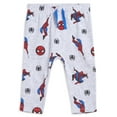 thumbnail image 5 of Marvel Avengers Spider-Man Infant Baby Boys Bodysuit Pullover T-Shirt and Pants 4 Piece Layette Set Newborn to Infant, 5 of 5