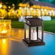 thumbnail image 5 of Lámpara Linterna retro Vela Centelleo LED Luz solar Jardín Decoración colgante, 5 of 6