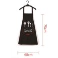 thumbnail image 4 of Delantal impermeable de cocina unisex para chefs con bolsillos Delantales para cocinar restaurante Trabajo BBQ Jardinería Elaboración Cocina Negro Sailing  Electrónica, 4 of 5