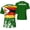 3X-Large, variant on Zimbabwe Flag Grain T-Shirt for Running Soccer Tennis Fitness Sports Jerseys Shirts
