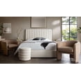 thumbnail image 3 of Diamond Sofa BROOKEQBEDIV 54 in. Brooke Boucle Bed with Vertical Channel Tuft, Ivory - Queen Size, 3 of 7