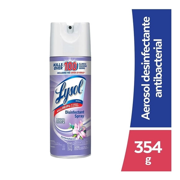 Desinfectante antibacterial Lysol para superficies fragancia early morning breeze 354 g