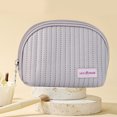 thumbnail image 2 of Mini bolsa cosmética de cuero PU con cremallera, separación seca y húmeda para mujeres y niñas, 2 of 6