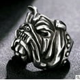 thumbnail image 2 of Men's Bold Bulldog Ring Plated Alloy Fashion Statement Ring Domineering Design for Men Adds an Edgy Touch Perfect Gift, 2 of 5